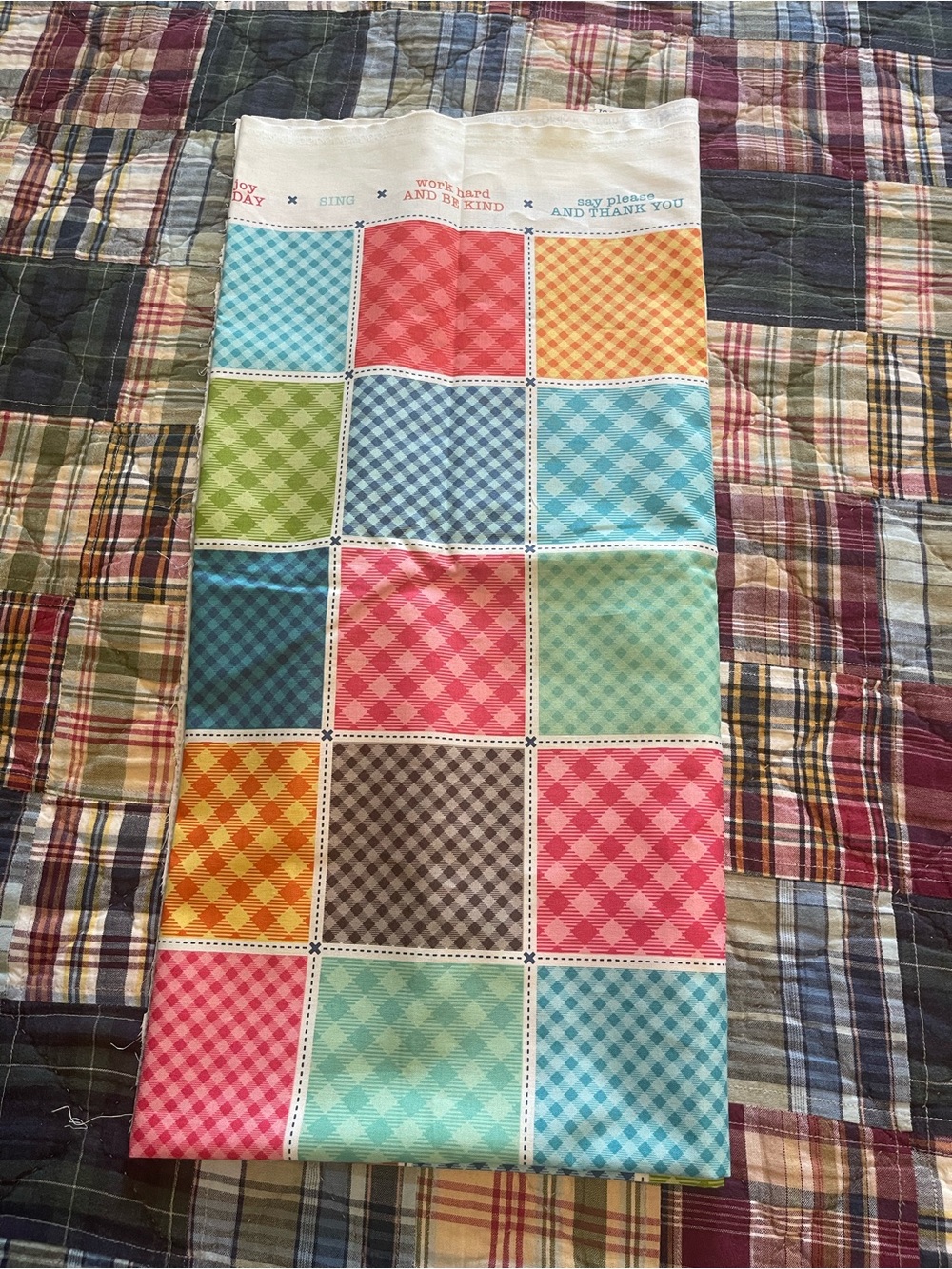 Bee Basics Busy Patchwork Multi by Lori Holt from Riley Blake Designs over 1/2 y